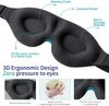 NIRAKLEAF Luxury Sleep Eye Mask for Side Sleeper Men Women, Zero Eye Pressure 3D Sleeping Mask, Light Blocking Patented Design Night Blindfold, S