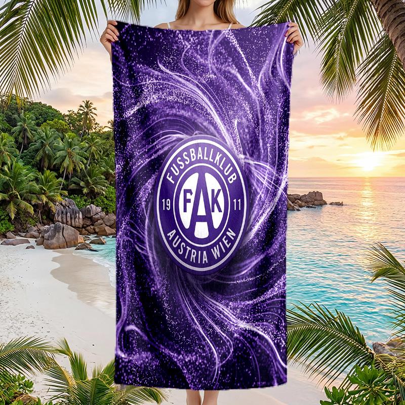 Austria Wien FC stampa Asciugamano da Spiaggia Quick Dry Microfibra Assorbente Portatile da Viaggio Asciugamano da Nuoto