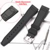 Rubber Silicone Watch Strap for IWC Pilot's Band Quick Release Bracelet Fluororubber Watchband