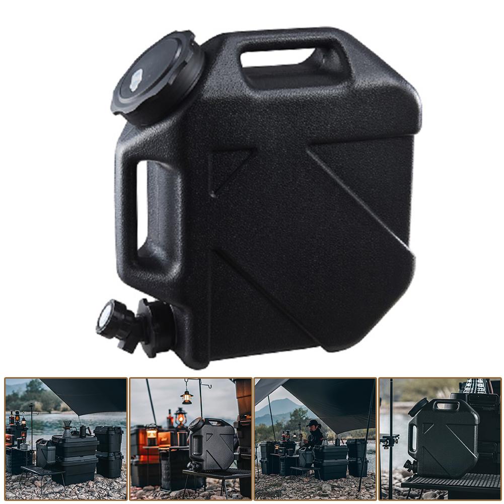 10L Wassertank Große Kapazität Tragbar Campingeimer Wasserspeicher mit Abnehmbarem Wasserhahn Kein Auslaufen Reise Campingzubehör