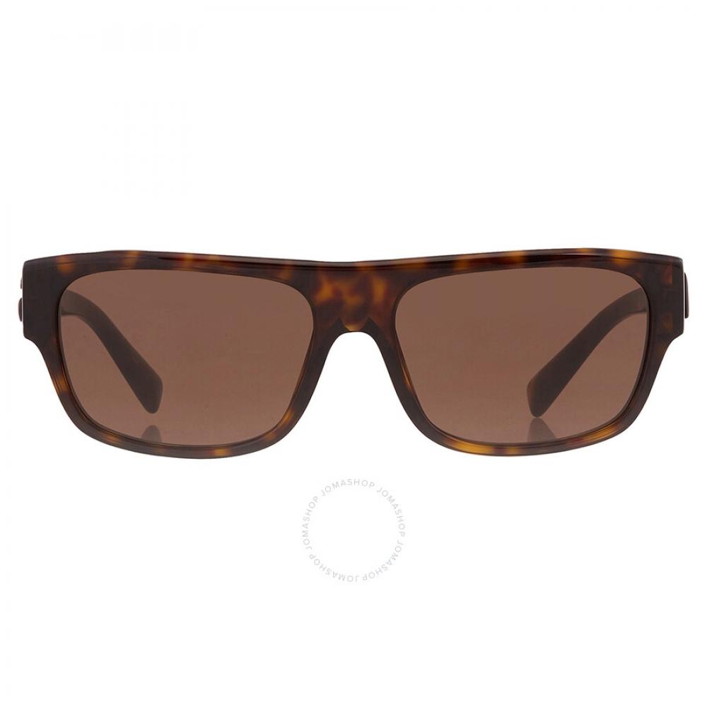 

Dolce Gabbana Dark Brown Rectangular Men s Sunglasses DG4455 502 73 57