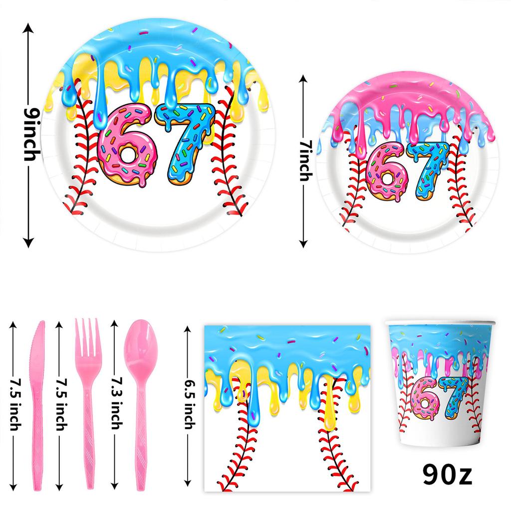 Baseball Themed Ice Cream Party Decorations: Flags, Balloons & Tableware for a Fun Birthday Celebration