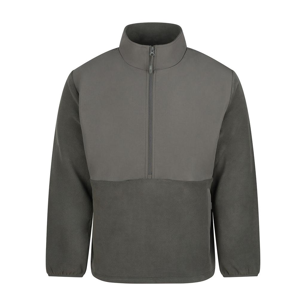 Front Row Mens Microfleece Half Zip Fleece Top