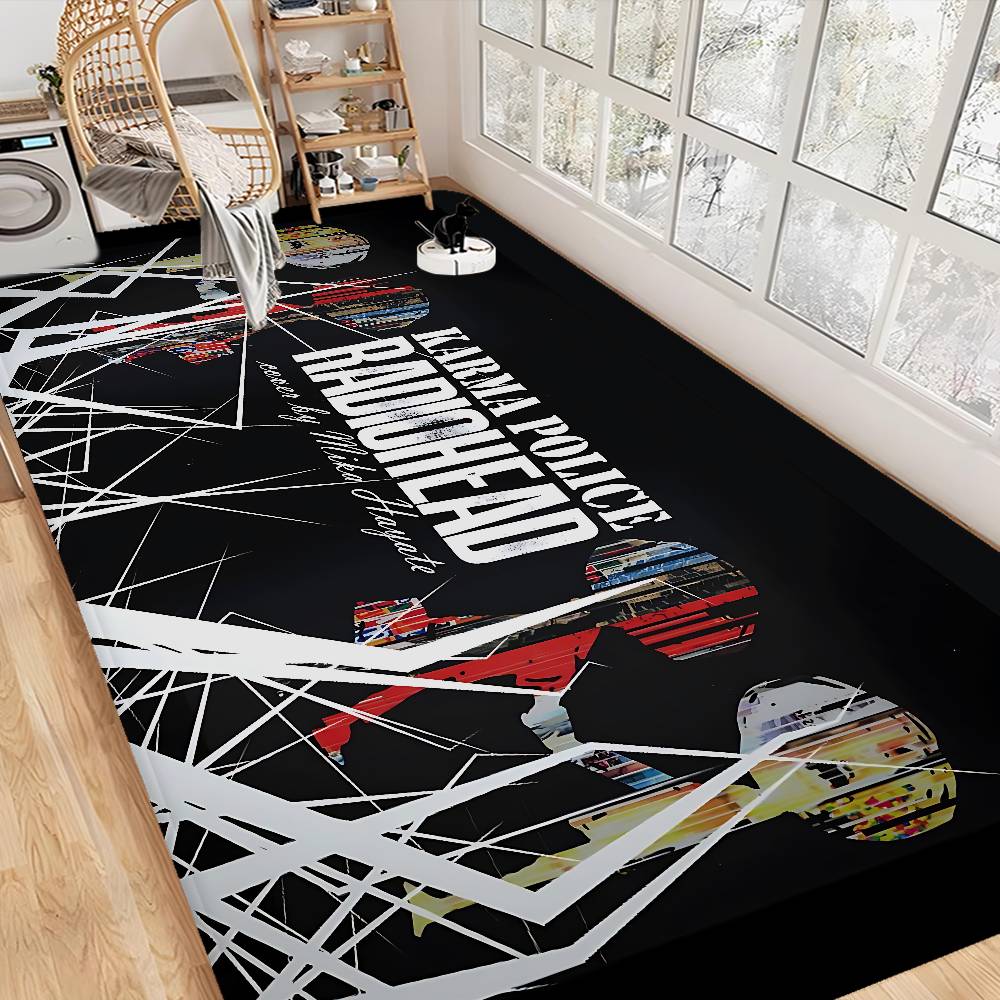 Classic R-Radiohead Rap Band Floor Mat Rectangle Anti-slip Home Soft Badmat Front Door Indoor Outdoor Mat Hotel Decor Mat