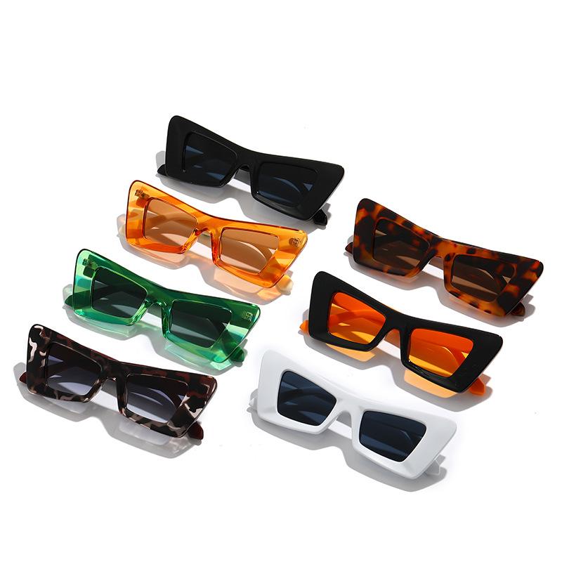 2022 Trendy Colorblock Cat-Eye Sunglasses - Stylish European & American Celebrity Style for Women