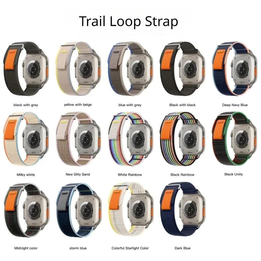 Trail Loop Strap For Apple Watch Series 10 46mm 42mm Sports Nylon Wristband iWatch Ultra 2 49mm 9 8 7 6 5 4 SE 45mm 41mm 44mm 40mm Band