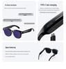 Lunettes intelligentes M89 avec caméra 800 W, enregistrement vidéo, traduction linguistique, lecture de musique et fonction d'appel.