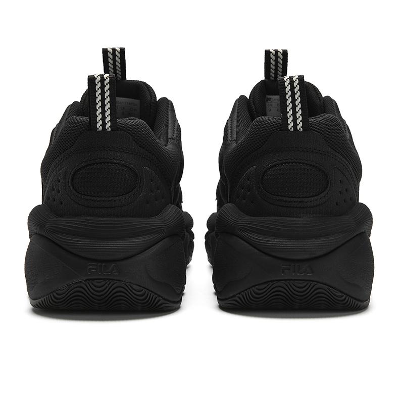 New FILA PEASE Abrasion Resistant Coverage Cushioning Low top Casual Shoes Men's Black F12M541114FBK