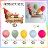 Cartoon style birthday dog balloon set with red bow balloons and pink heart balloons for birthday decoration and photo props