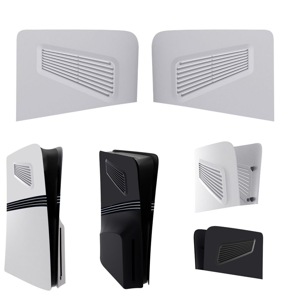 

2pcs/Set Black White Top Cover ABS Replace Shell for PS5PRO Game Console Accessories чорний