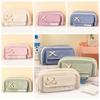 Large Capacity Stationery Bag Cosmetic Pouch Pencil Bag Korean Desktop Storage Pouch  Student