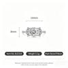 Sweet 925 Sterling Silver Light Luxury Rose Cut High Carbon Diamond Ring Sweet Candy Shape Cute JewelryGood Product