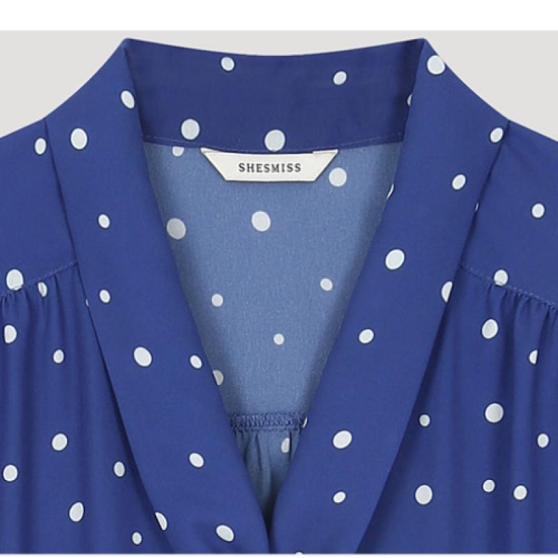 She S miSS  Bluză cu gât legat cu șnururi SwwBlo22540 Bl