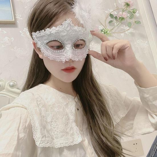 Cosplay Masque Useful Sequins Half Face Dance Ball Rhinestone Performance Party Supplies