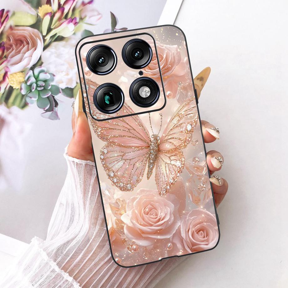 Flower Cartoon Fashion Design Phone Case For Motorola Signature Moto X70 Air Pro 5G Funda Soft Silicone Shockproof Back Cover