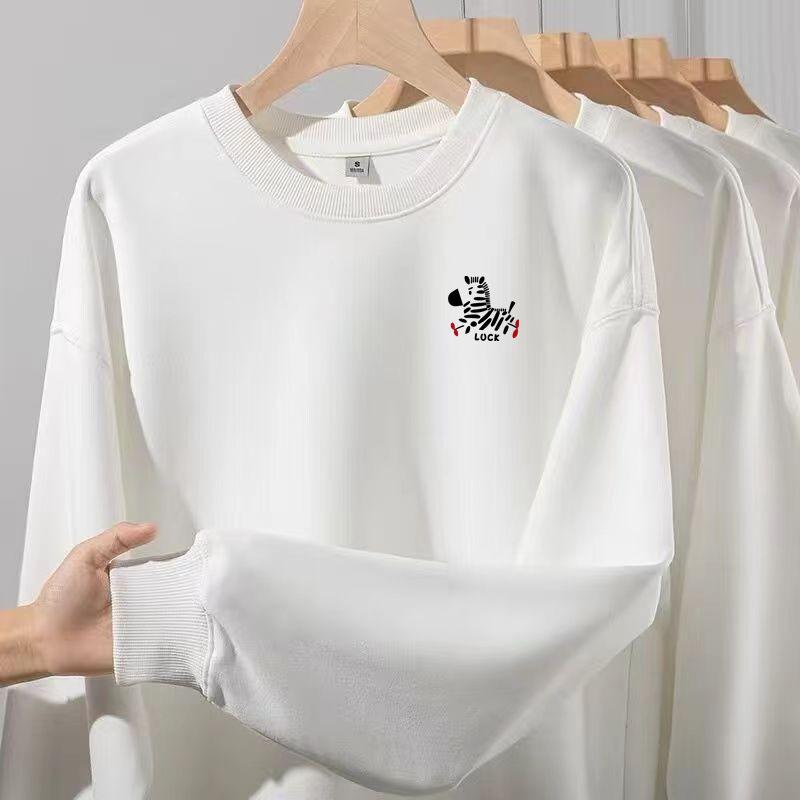 2026 Spring/Autumn Horse Print Unisex Sweatshirt - Trendy Round Neck Long Sleeve Top