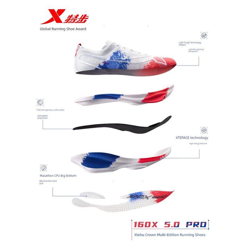 

Tebu 160x5.0pro Флагманские кроссовки для бега Мужская обувь Новое поколение Чемпион Марафон Карбоновая пластина Кроссовки Green onion/lime/New White [male] 41