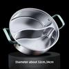 316 Stainless Steel Twin Divided Hot Pot 32/34cm Chinese Cooking Pot Thicken Double-flavor Yuanyang Pot Induction Cooker