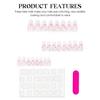 Gentle Pink Almond Fake Nails Long Lasting Safe Material Waterproof False Nails for Shopping Traveling Dating