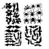 Easy To Clean Wall Murals Halloween 3D Stickers, Self-adhesive Peel And Stick PVC Waterproof Durable Decals for Home Ghost/Bat/Spider Party