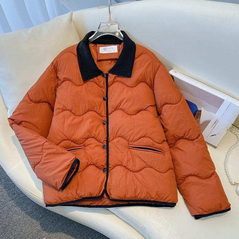 Down Padded Jacket Women's Winter Jacket, Small Loose Padded Jacket, Thick Lapel Padded Jacket Trend