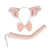 Ears Headband Tie Tail 3-Piece Party Costume Accessories Set