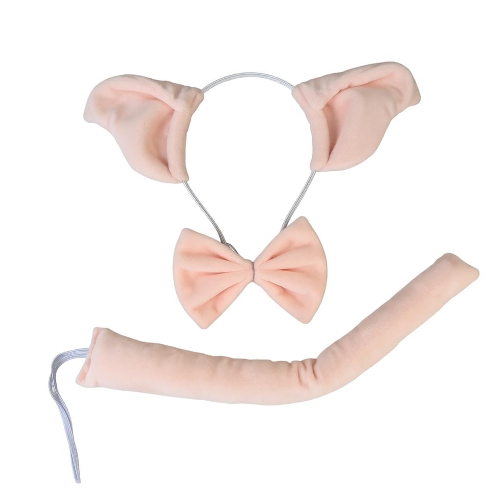 Ears Headband Tie Tail 3-Piece Party Costume Accessories Set