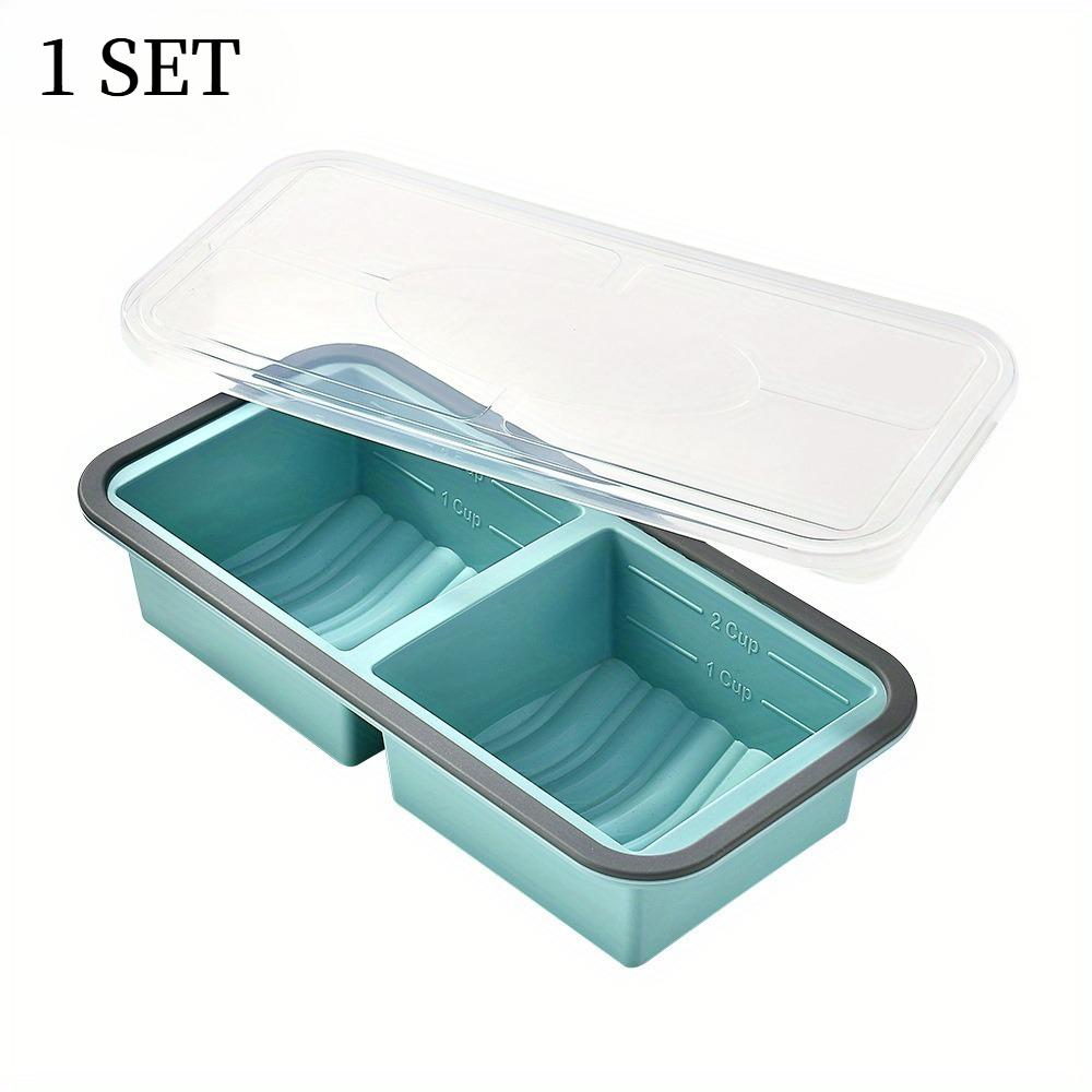 

Divided Food Storage Containers, Microwave & Freezer Safe Airtight Lunch Box with Compartments, Dishwasher Safe for Meal Prep