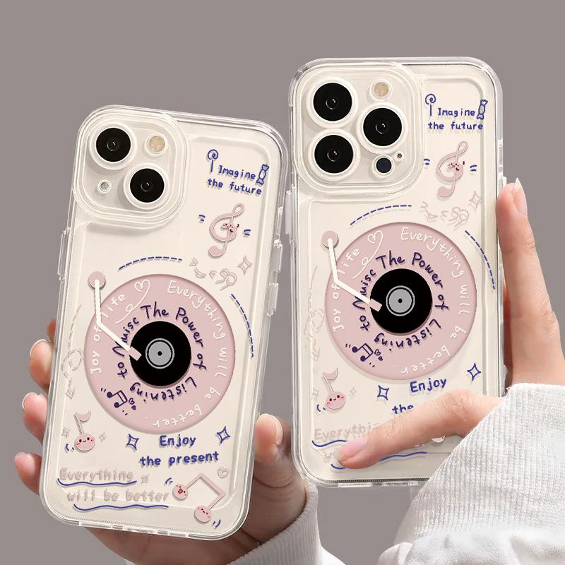 Applicable to Apple 11promax mobile phone case, new iphone11 retro cd women's all-inclusive plus women's lens protection