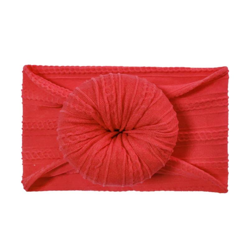 Infant and Toddler Nylon Jacquard Headband Headgear Soft Donut Nylon Stockings Children's Headband Hair Accessories