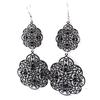 Les Trésors De Lily [L6404] - Black 'Carmen' Earrings