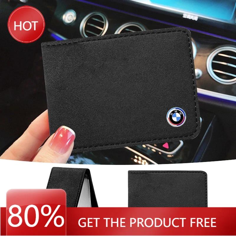 BAIL4 2025 Hot Car Driver License Suede Leather Bag Auto Driving Documents Wallet For BMW 50th E46 E90 E60 F30 F10 X1 X2 X3 X5 X4 X6 X