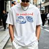 Weekend Coffee Tshirt Croissant French T Shirt Unisex Unisex Weekending Tshirt Retro Graphic Tee Casual Cotton Short Sleeve Tees