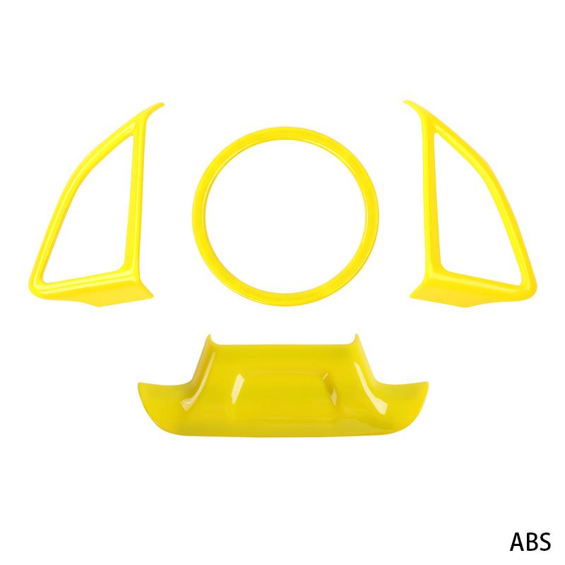 SHINEKA Interior Mouldings For Chevrolet Camaro 2017 Up Car Steering Wheel Decoration Cover Trim Sticker Accessories Car