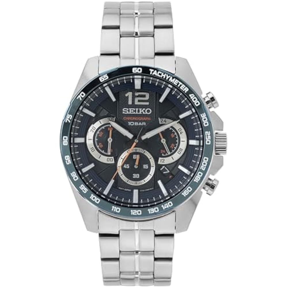 [Seiko] Seiko Watch Analogue Quartz Navy Dial SSB345P1 Chronograph Analog Quartz Dark Blue Dial M...