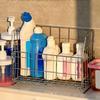 ABBP-Multifunctional Organizer Stainless Steel Storage Basket Portable Bathroom Hanging Shampoo/Toilet Roll Basket