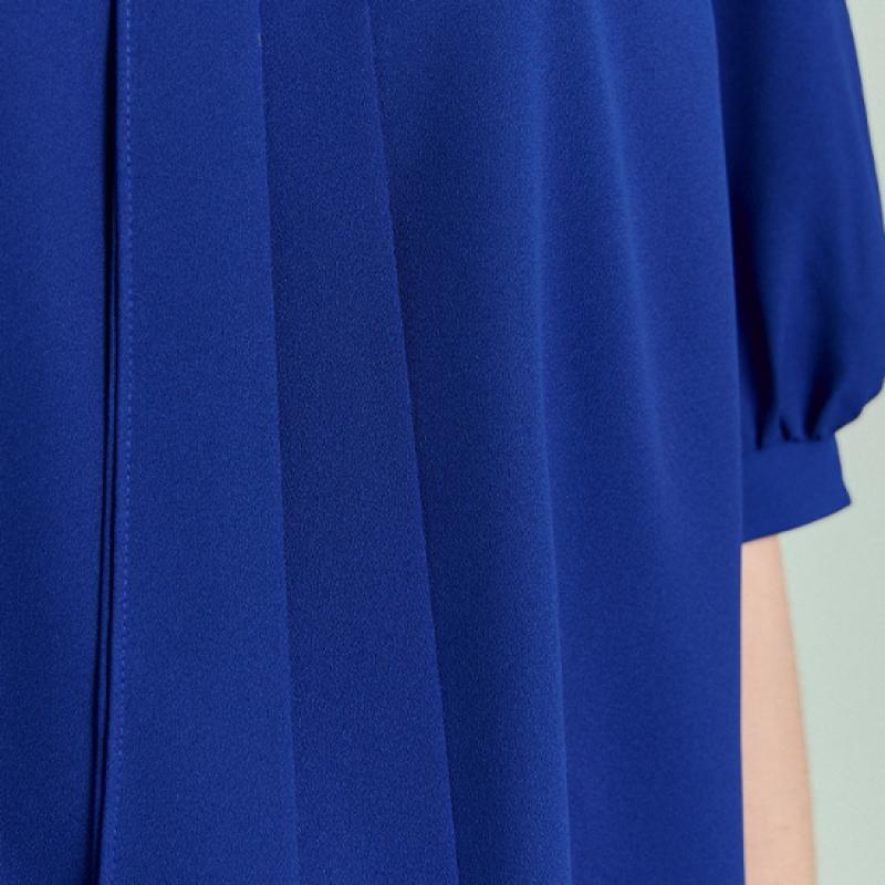 Maxza Ribbon Tie Shirring Chiffon 7 8 Blouse Zd07qb600on