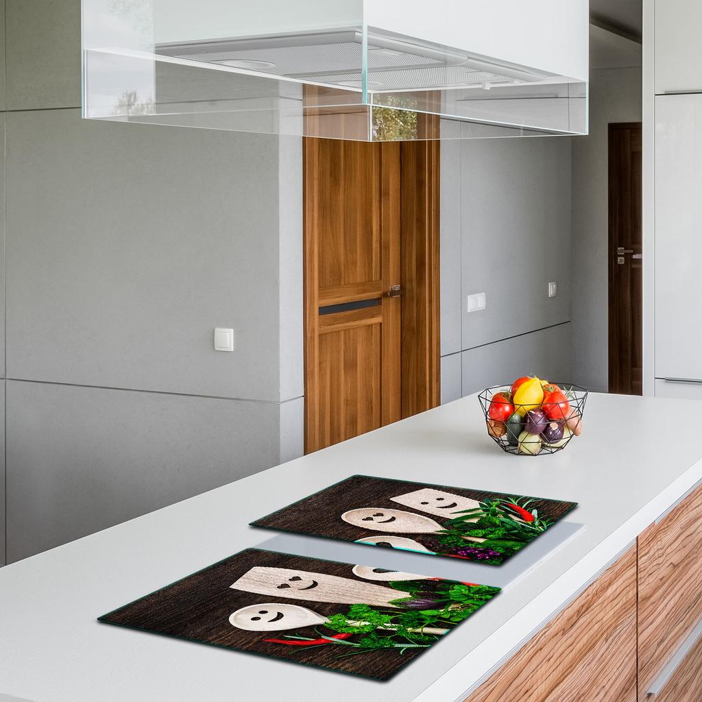 2x GLASS PROTECTIVE PLATE FOR STOVE 40x52 KITCHEN