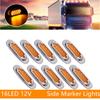10PCS 16LED Car Side Marker Light For Truck Pickup 12V Position Side Lights Outline Lamp Indicator Warning Light Universal