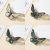 Cartoon Butterfly Shell Pin Brooch With Embedding Craft For Unisex Diy Jewelry