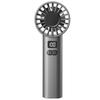 Ice Compress High-speed Cooling Fan Handheld Fans USB Rechargeable Portable Mini Fan LED Digital Display, Travel,Camping,Outdoor