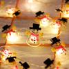 Christmas Tree String Lights Santa Claus Snowman Elk Garland 2025 Christmas Decorations for Home Xmas Ornaments Navidad New Year