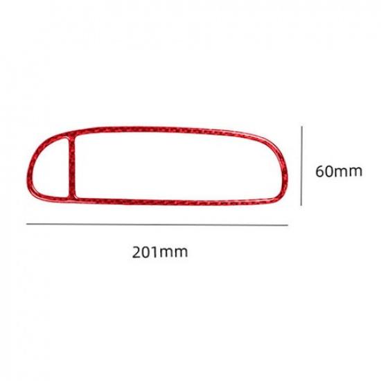 Red Carbon Fiber Center Air Vent Cover Trim For Chevrolet Corvette C5 1998-04