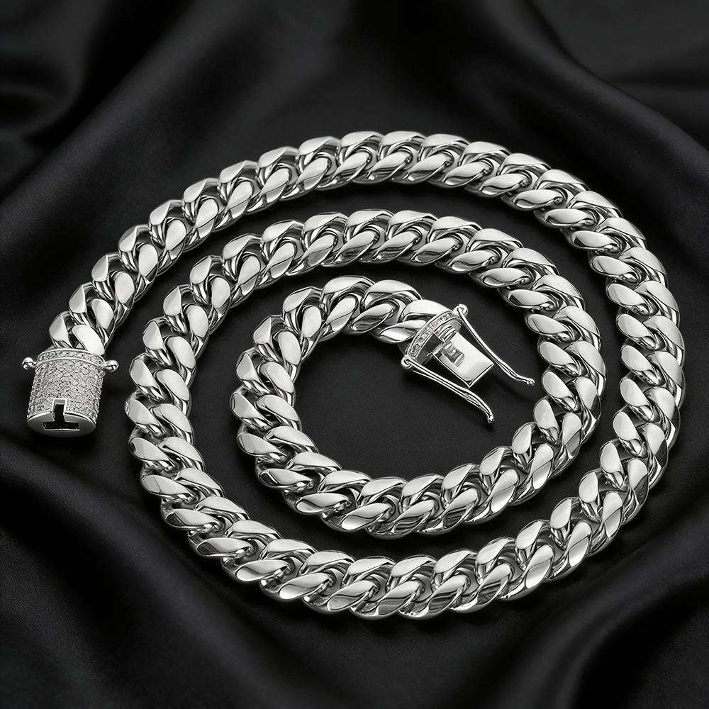 14MM Platuma Maiami Kubas Saites Ķēde