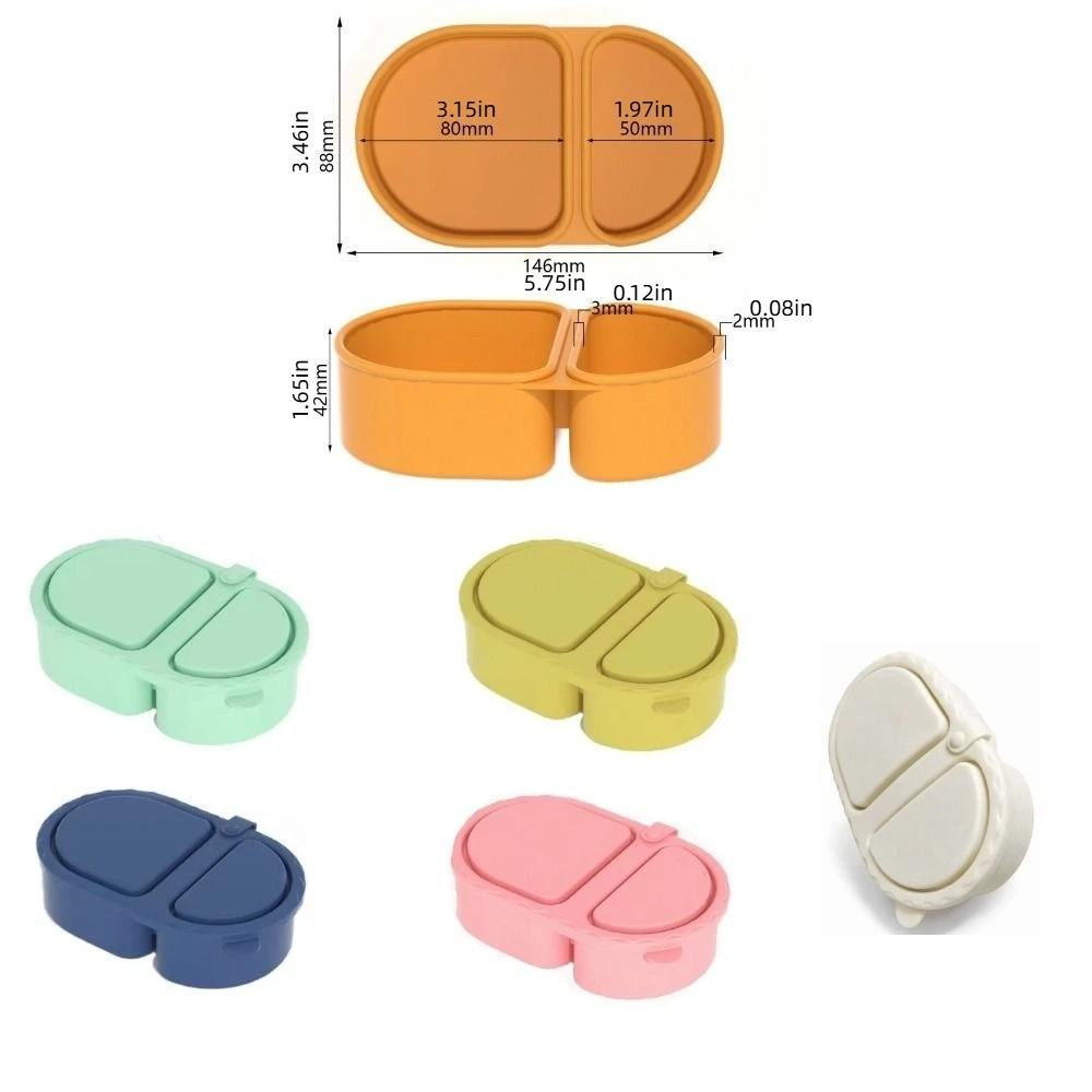 Leak-proof Snack Containers Food Grade Meal Prep Container Divided Fresh-Keeping Box  School Lunch