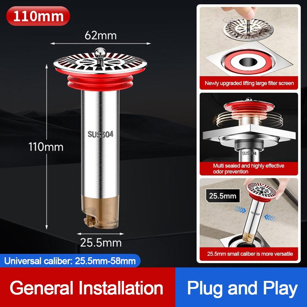 Insect Proof Removable Seal Stopper Easy Install Basin Drain Filter  Water Drain Supplies