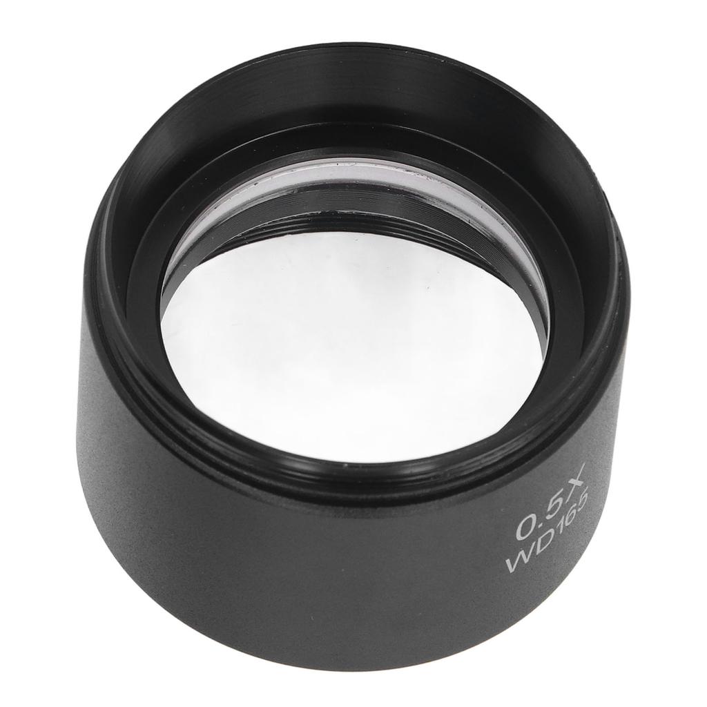 Auxiliary Objective Lens Aluminum Alloy 0.5X Microscope Part for SM Series Stereo Micromirror
