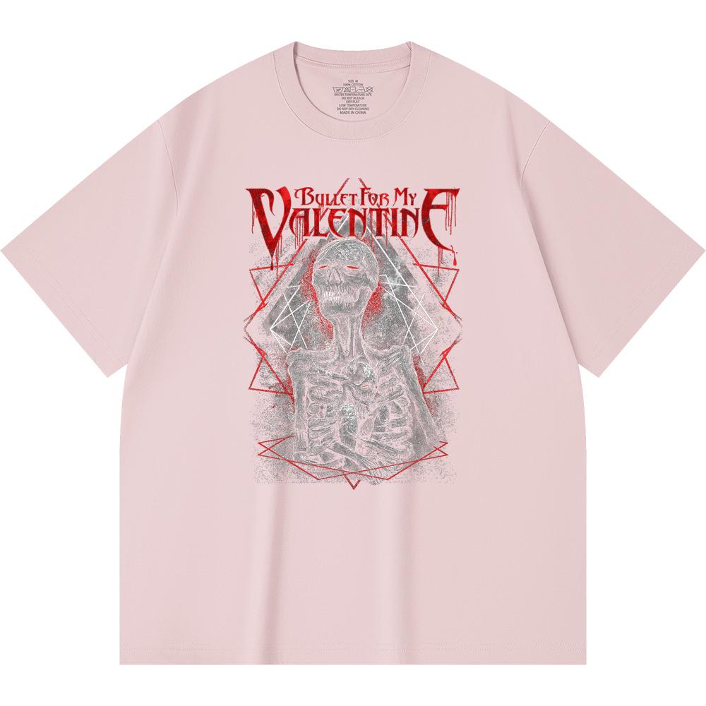 230 Gsm 100% Cotton Heavy Metal T-Shirt Rock Band Popular Music Print Unisex Heavy Cotton T Shirt
