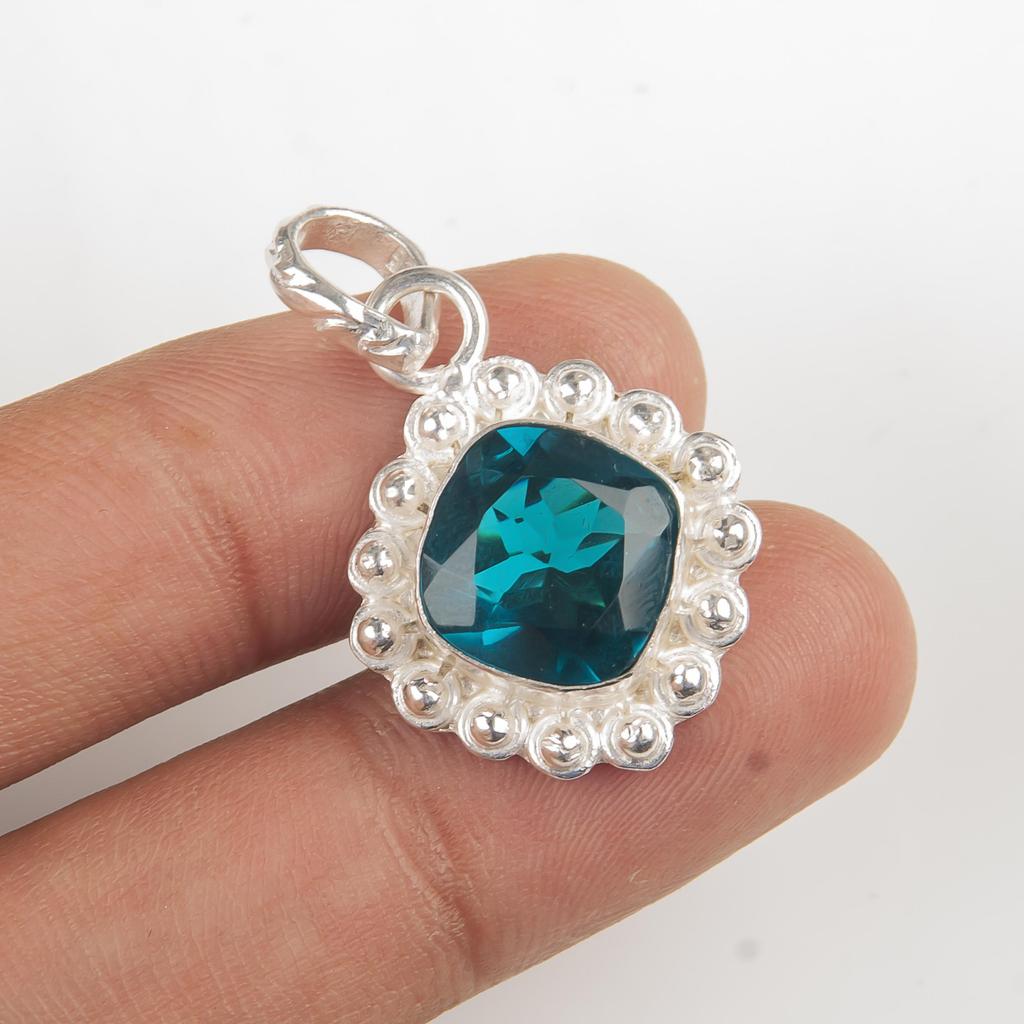 Apatite Pendant Gemstone Jewelry, 925 Solid Sterling Silver Pendant, Gift For Women Handmade Everyday Pendant Gift For Love