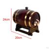Premium Wooden Barrel Dispenser Set - Perfect for Entertaining And Home Decor